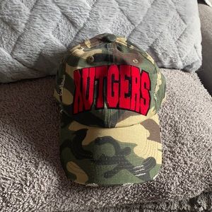 Rutgers camo adjustable hat